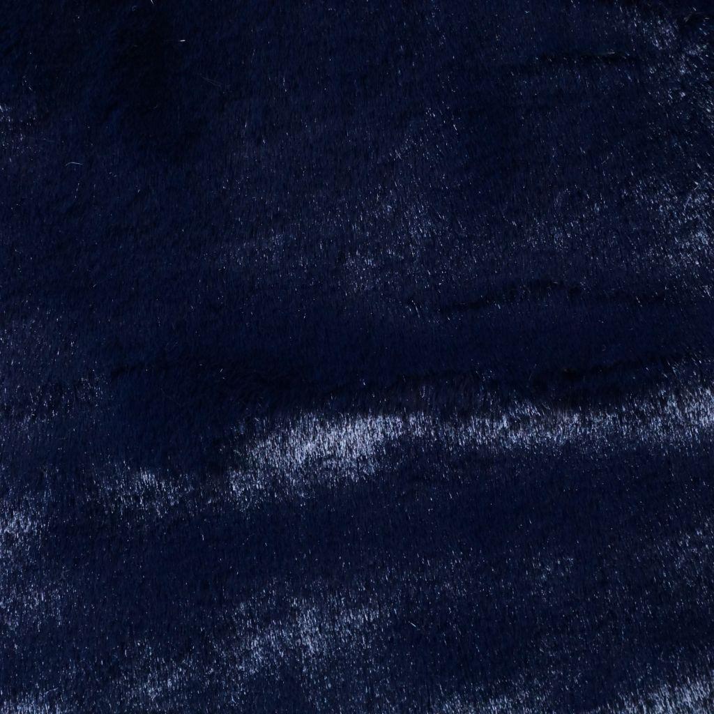 Preview: Fellimitat Kunstfell Fur dick und hochwertig nachtblau